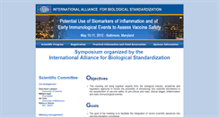 Desktop Screenshot of biomarkers-of-inflammation-2012.iabs.org