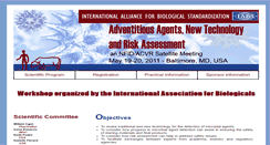 Desktop Screenshot of adventitious-agents-2011.iabs.org