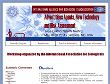 Tablet Screenshot of adventitious-agents-2011.iabs.org